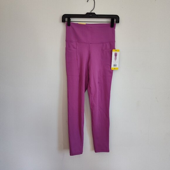 Ladies SZ S Danskin Pink 7/8 Leggings - Picture 1 of 4